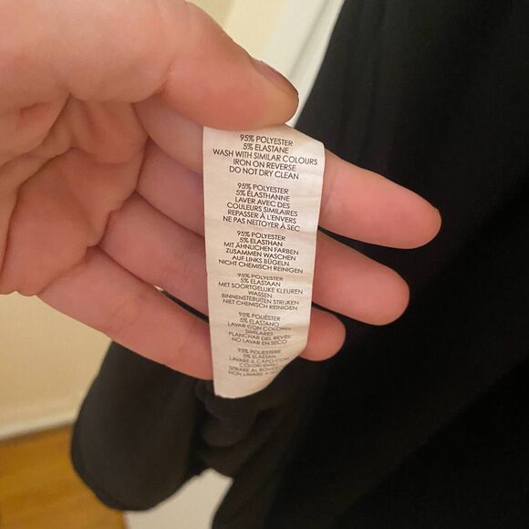 Boohoo Dress Womens 22 Black Sheath Midi Stretch Short Sleeve Button - Picture 9 of 10